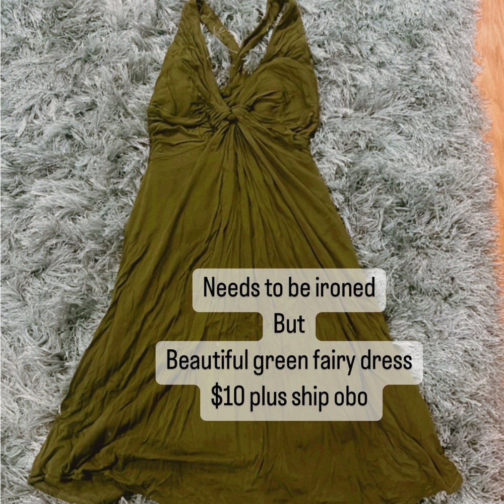 Green fairy dress